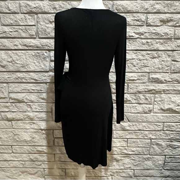 Express faux wrap black dress - Picture 2 of 4